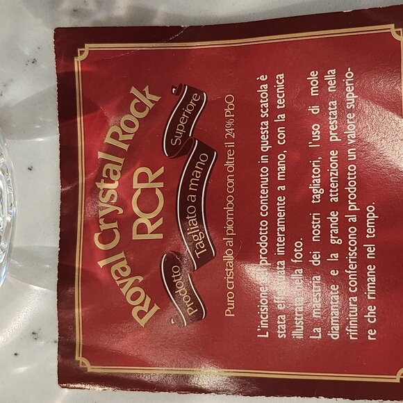 Vintage Lead Crystal Water  Pitcher Royal Crystal Rock Gala Pattern - Picture 8 of 10